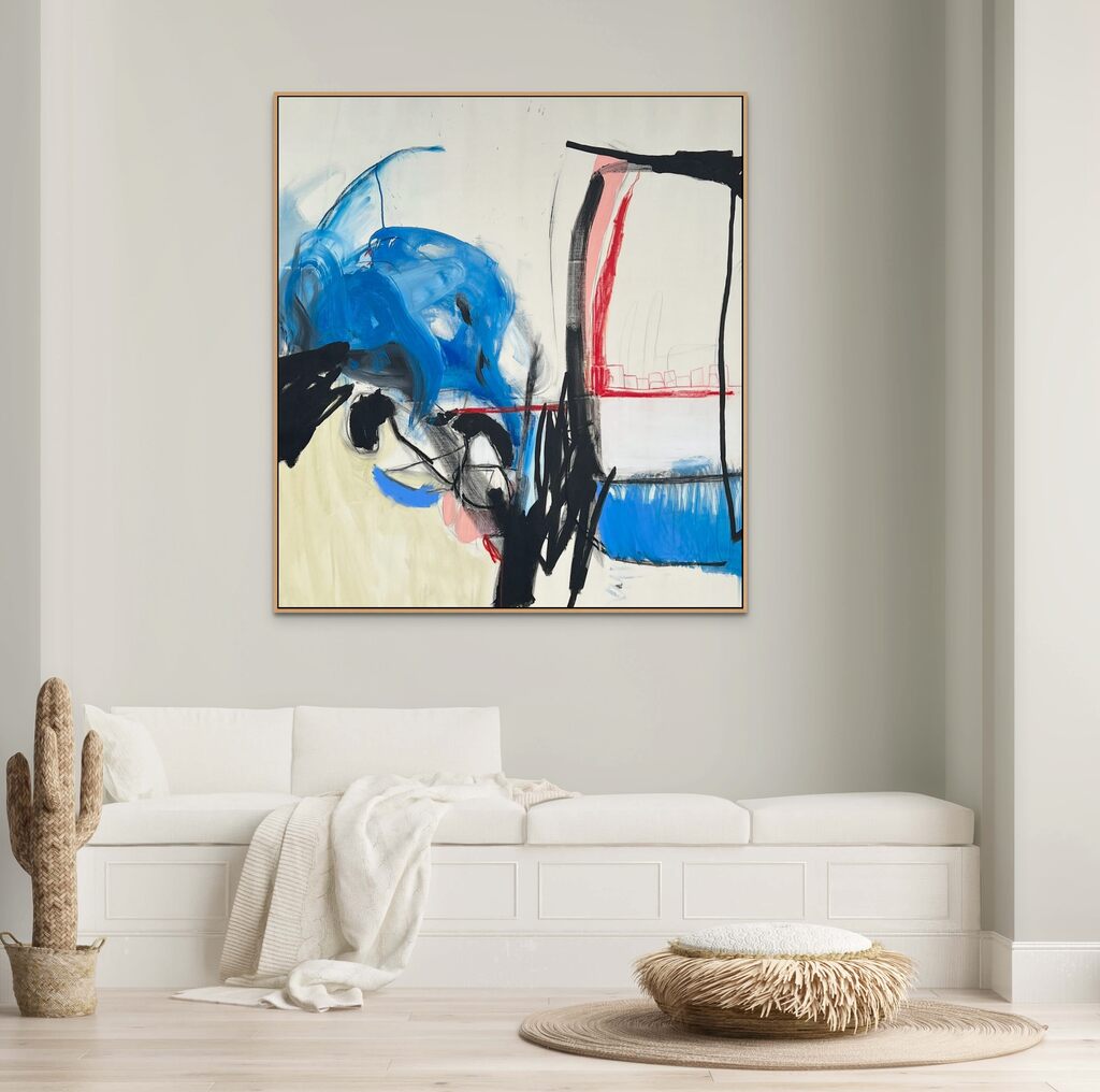 My black greyhound - Adrienn Krahl - Abstract Painting - Ideelart