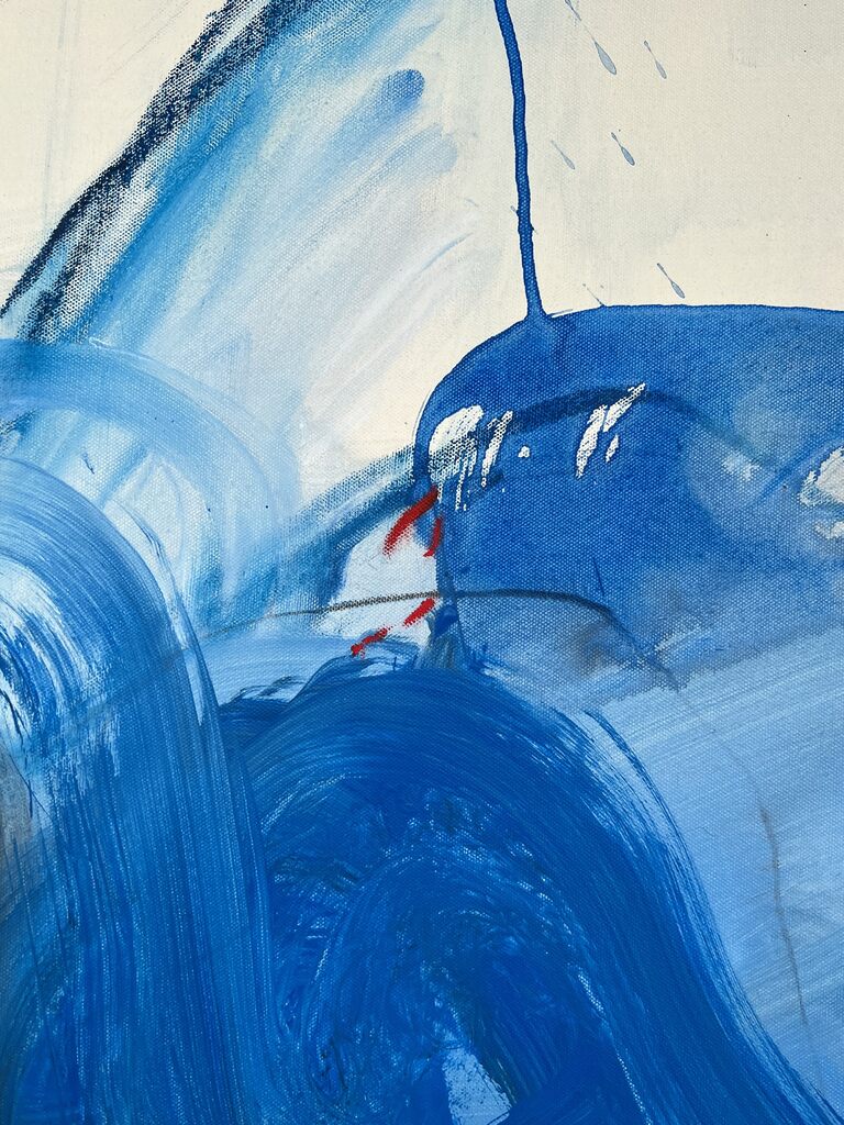 My black greyhound - Adrienn Krahl - Abstract Painting - Ideelart