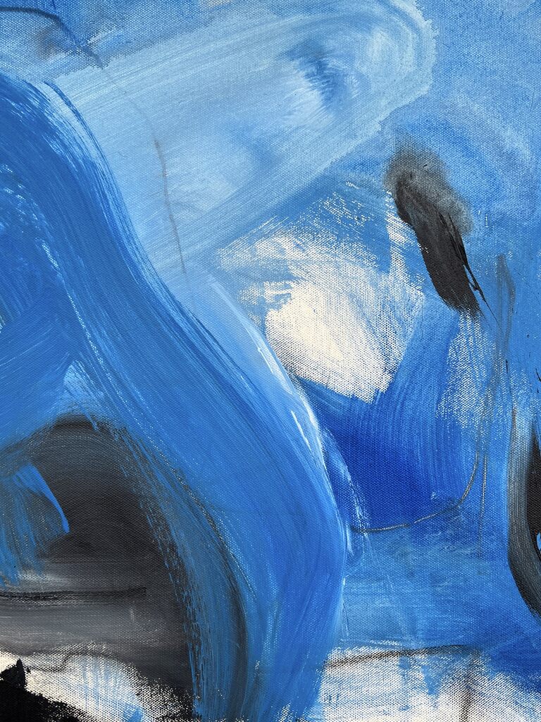 My black greyhound - Adrienn Krahl - Abstract Painting - Ideelart