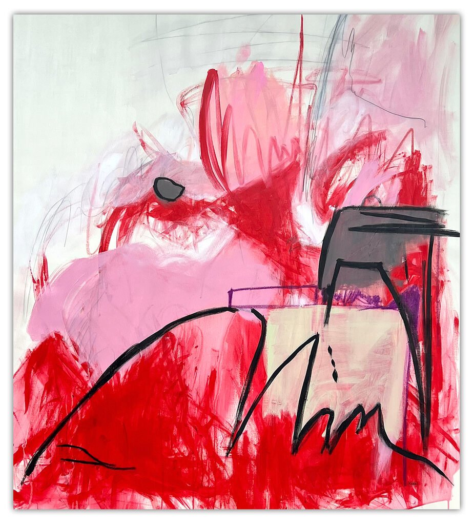 Pebble In The Sky - Adrienn Krahl - Abstract Painting - Ideelart