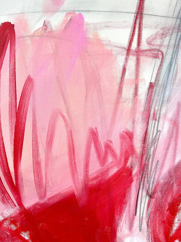 Pebble In The Sky - Adrienn Krahl - Abstract Painting - Ideelart