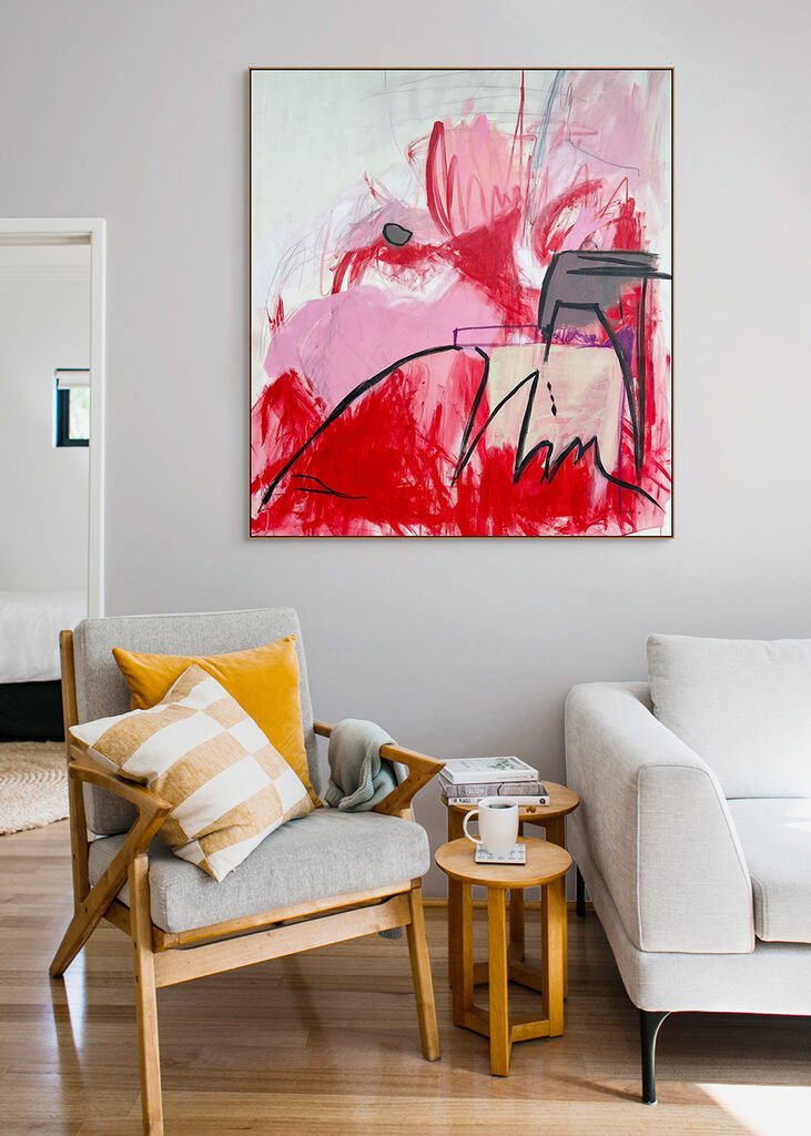 Pebble In The Sky - Adrienn Krahl - Abstract Painting - Ideelart