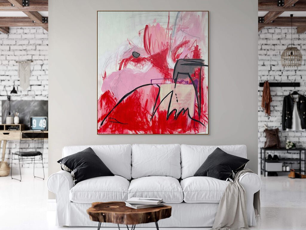 Pebble In The Sky - Adrienn Krahl - Abstract Painting - Ideelart