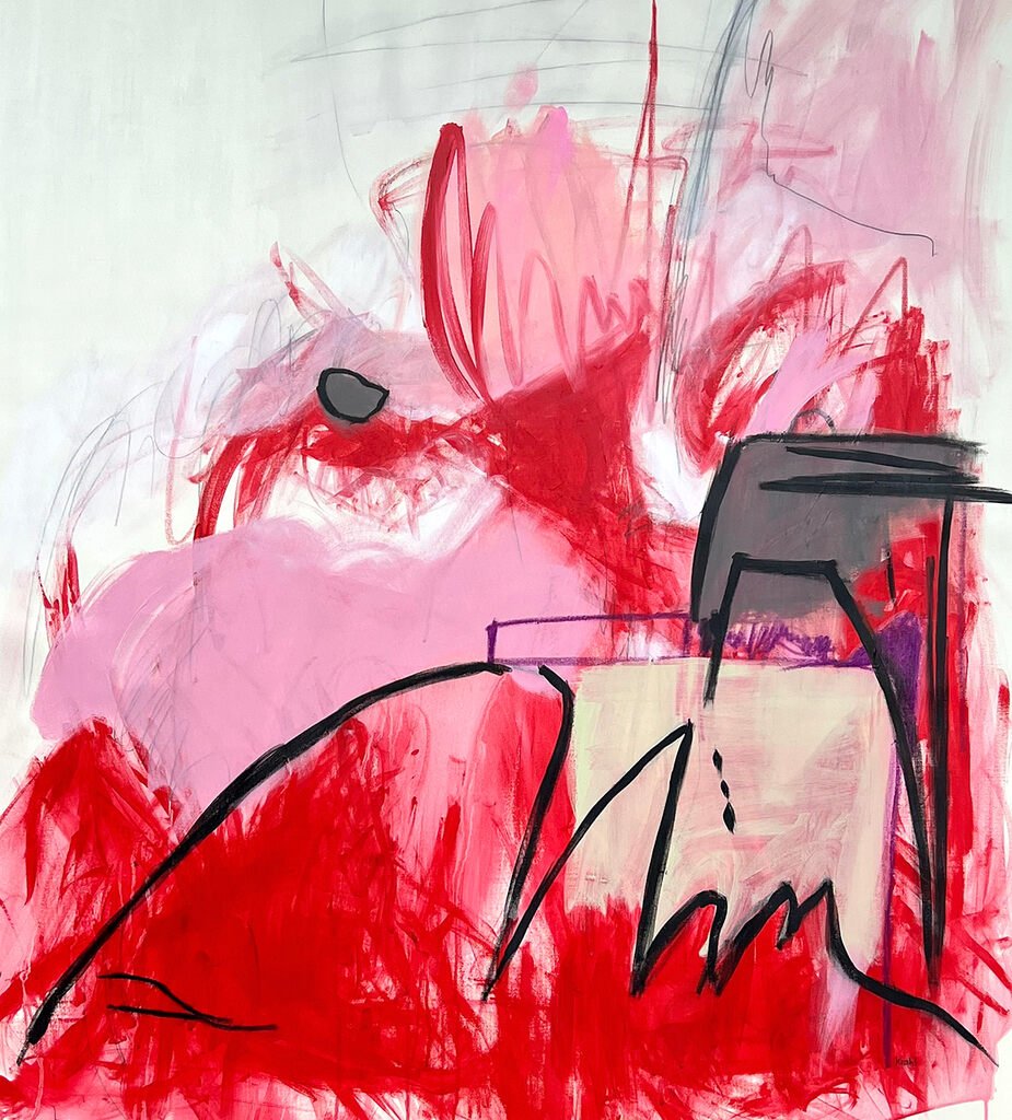 Pebble In The Sky - Adrienn Krahl - Abstract Painting - Ideelart