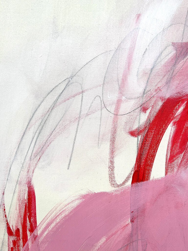 Pebble In The Sky - Adrienn Krahl - Abstract Painting - Ideelart