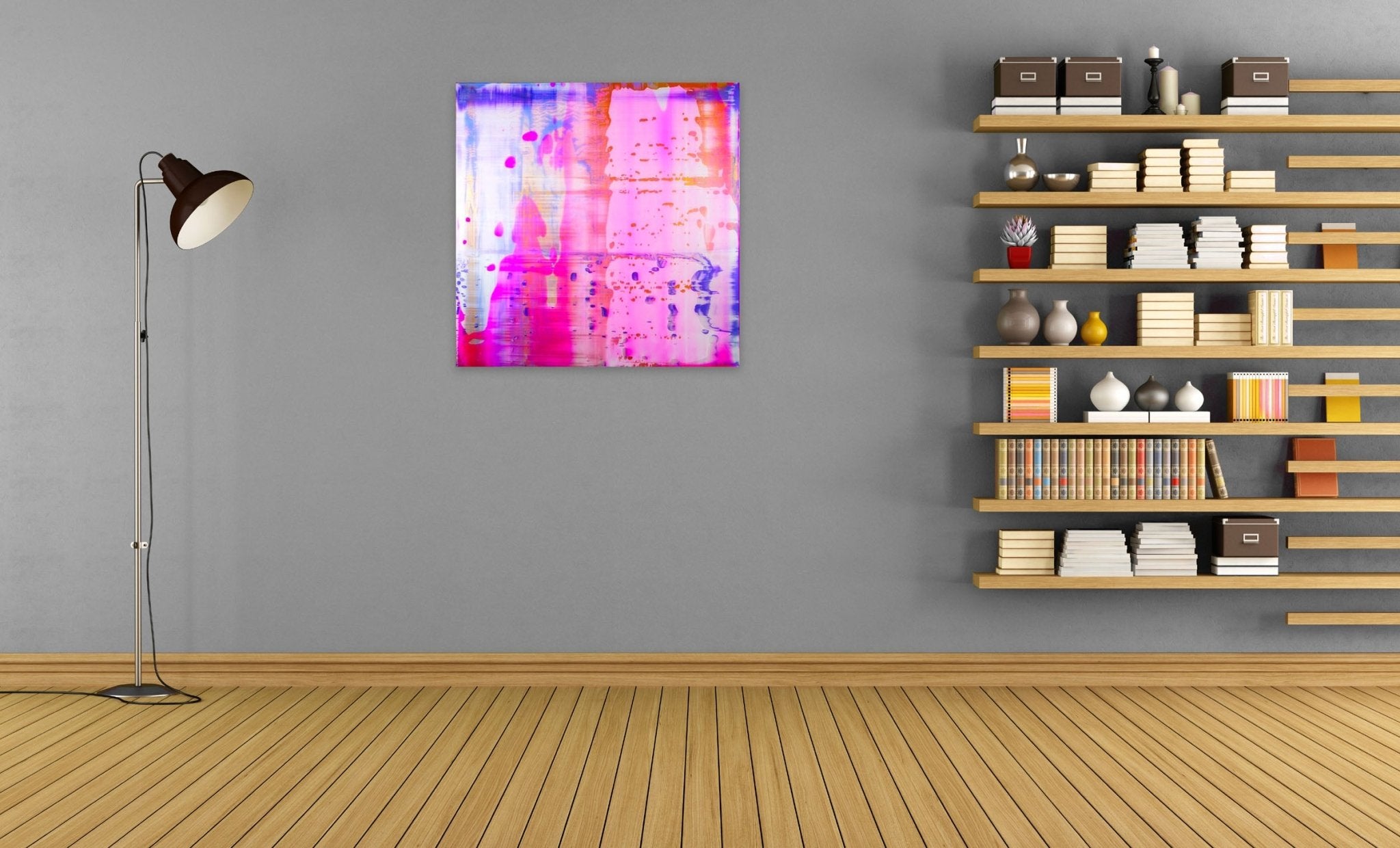 Pink Lush - Danny Giesbers - Abstract Painting - Ideelart