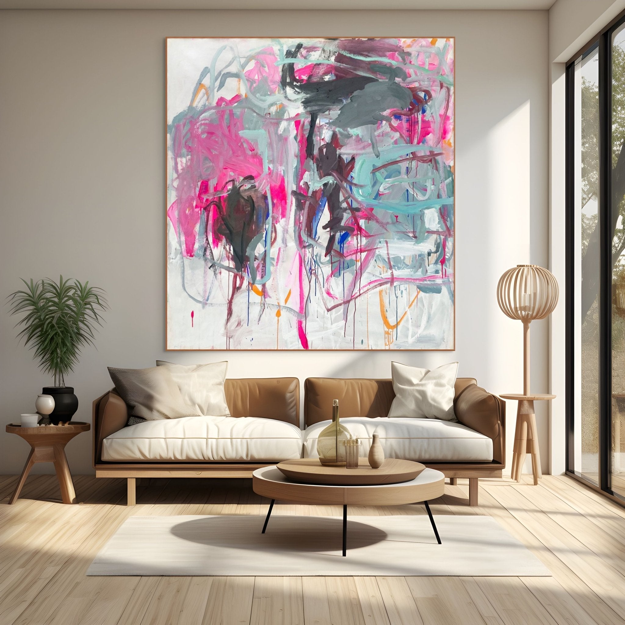 Flower Beach - Macha Poynder - Abstract Painting - Ideelart