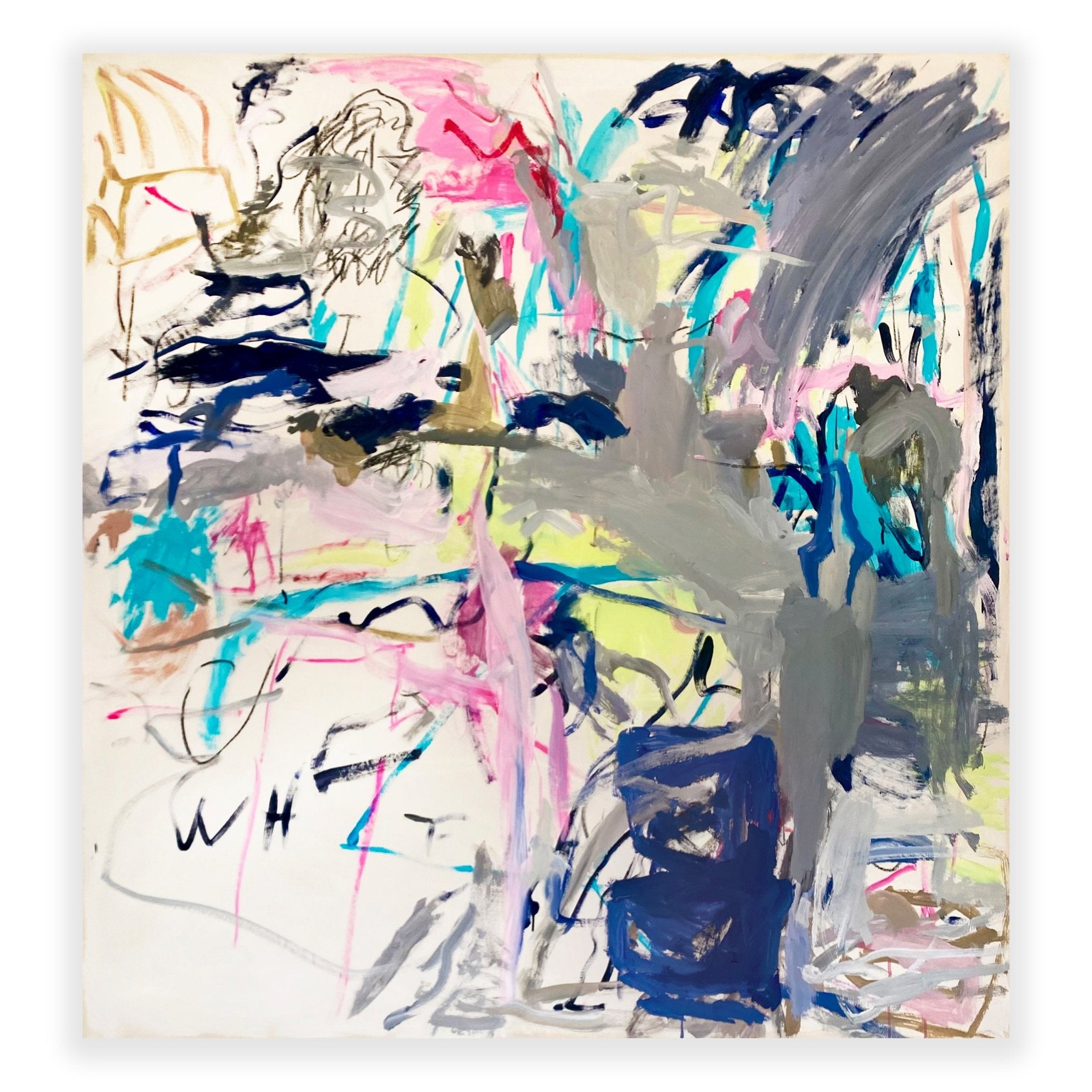 Season of Lizards - Macha Poynder - Abstract Painting - Ideelart