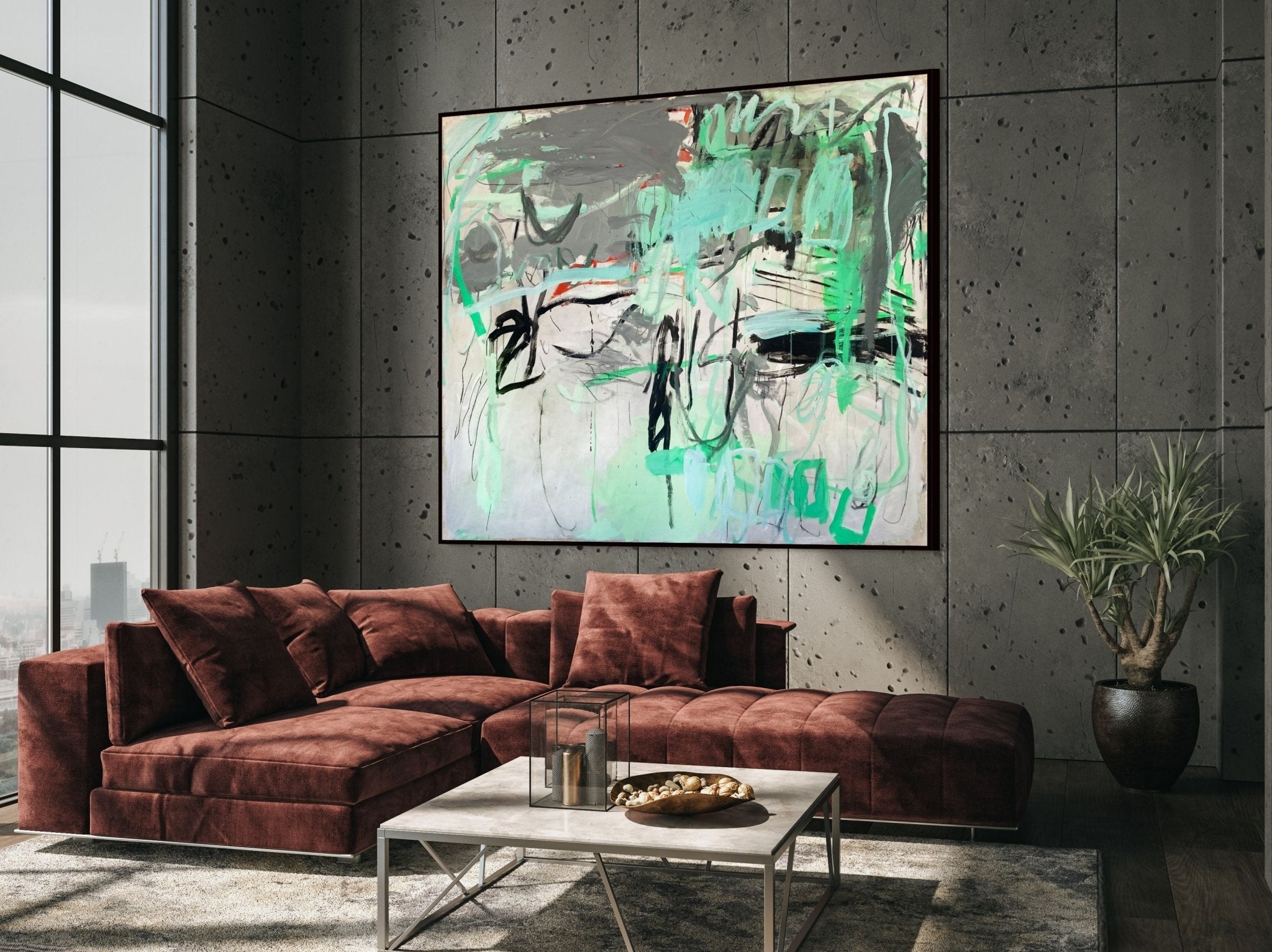 The Seventeenth Tide - Macha Poynder - Abstract Painting - Ideelart