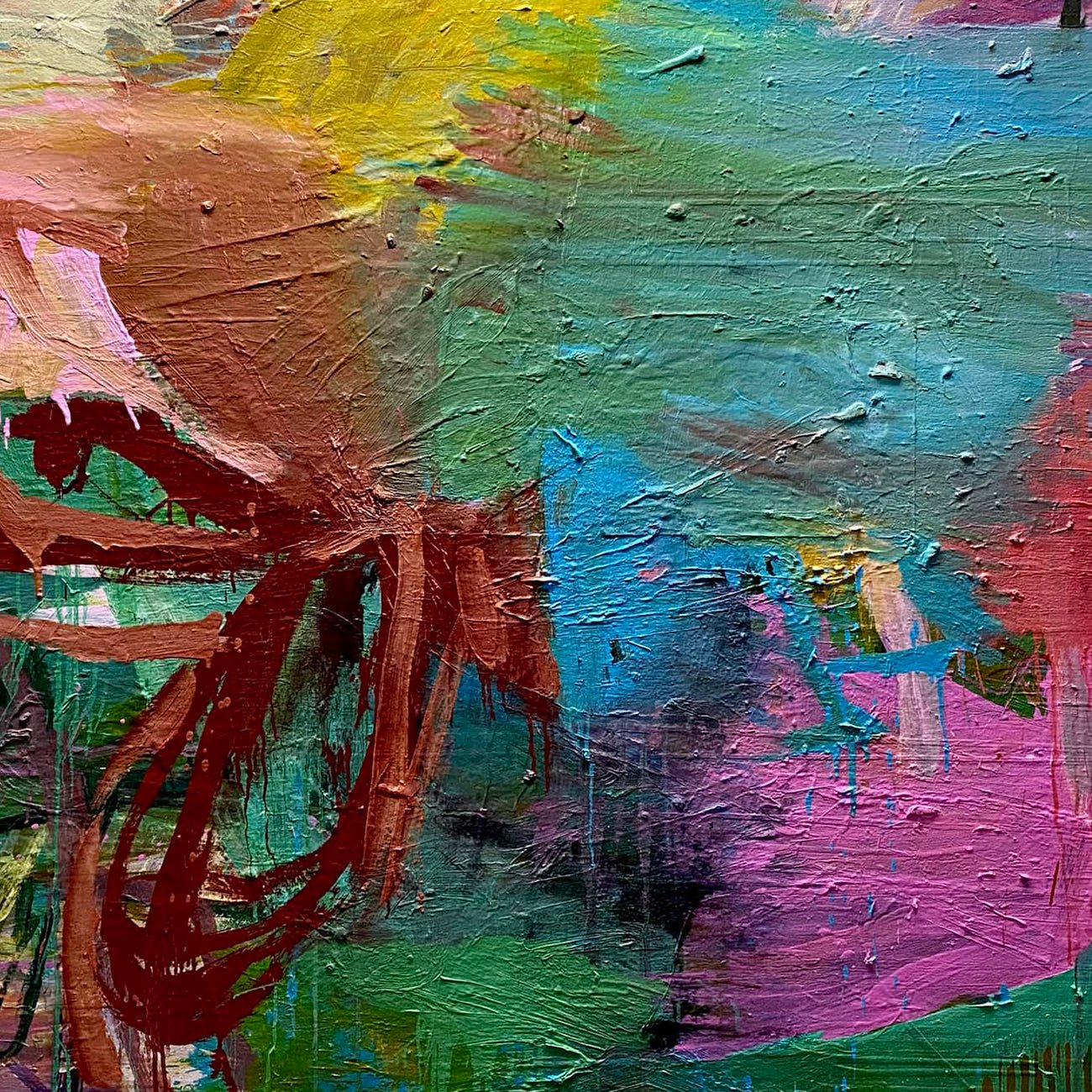 Rattle - Karl Bielik - Abstract Painting - Ideelart