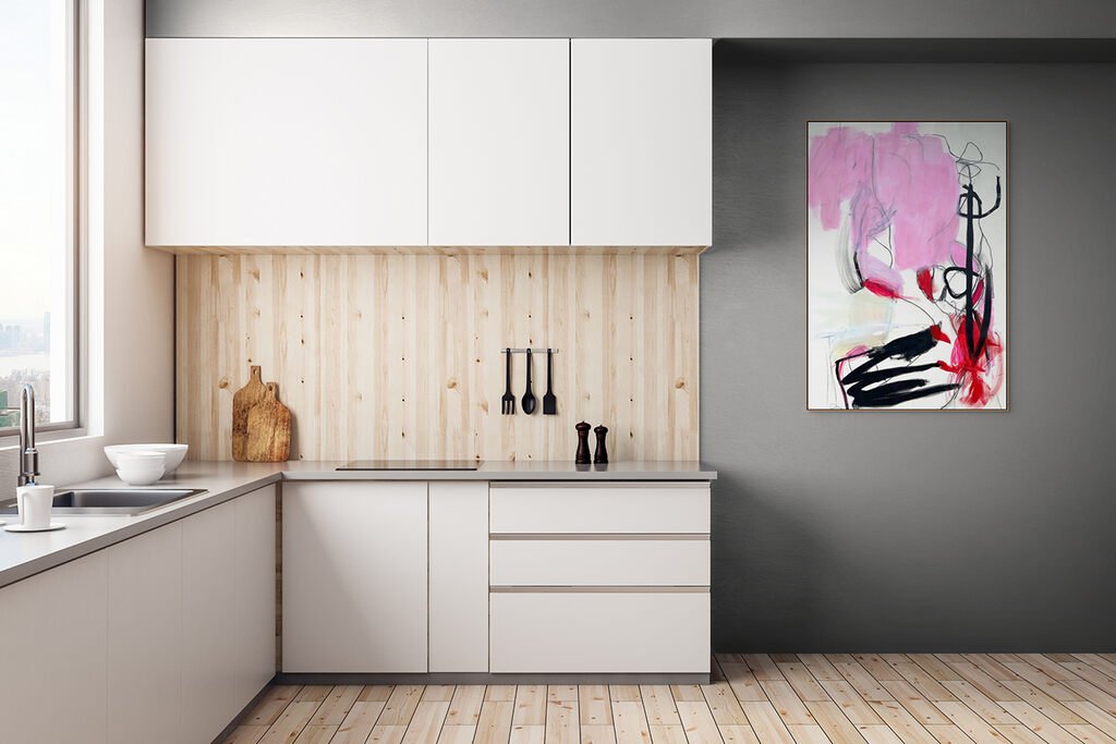 Red Monologue - Adrienn Krahl - Abstract Painting - Ideelart