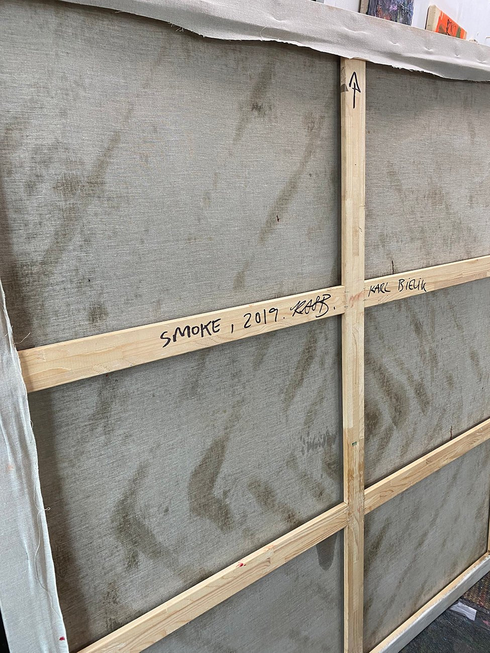 Smoke - Karl Bielik - Abstract Painting - Ideelart