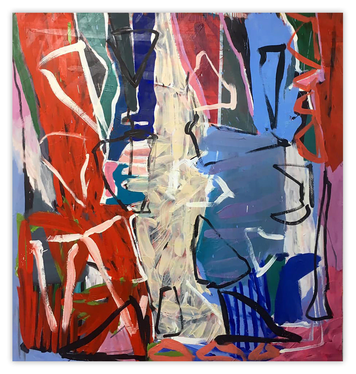 Smoke - Karl Bielik - Abstract Painting - Ideelart