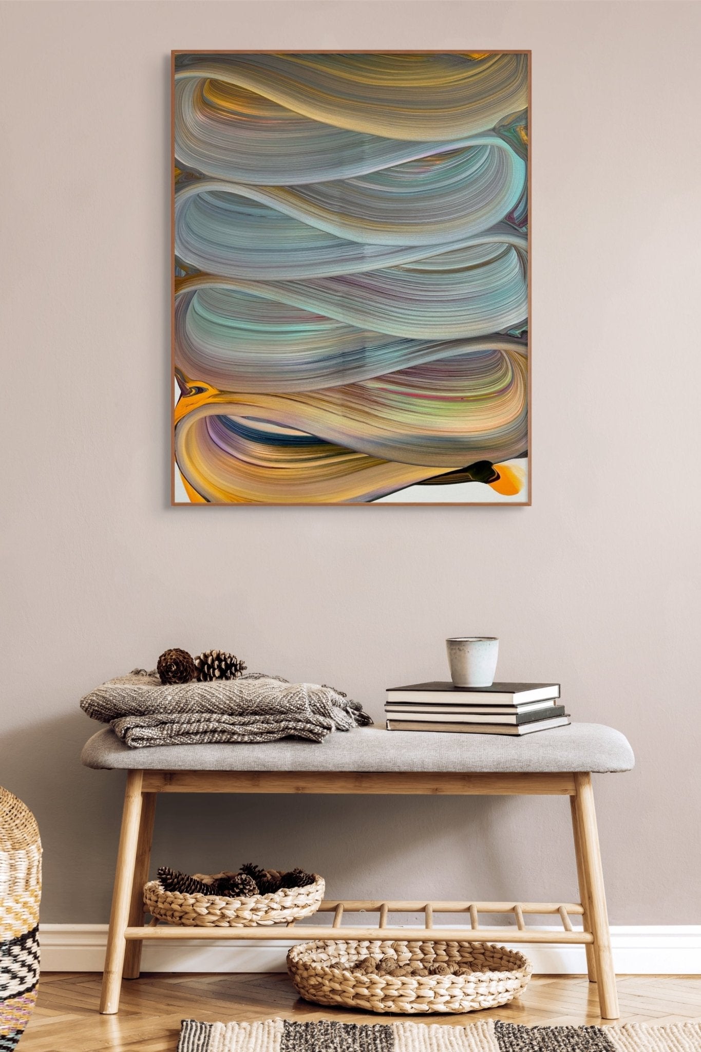 Beginning of Fall - Nikolaos Schizas - Abstract Painting - Ideelart