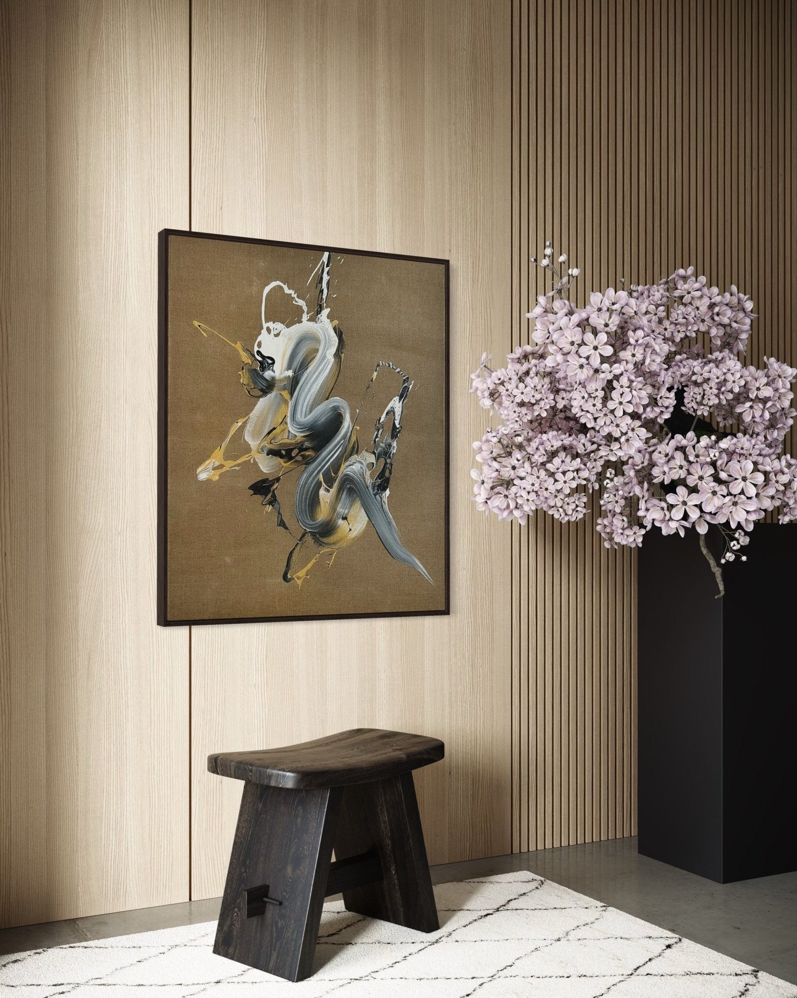 Silent surge - Nikolaos Schizas - Abstract Painting - Ideelart