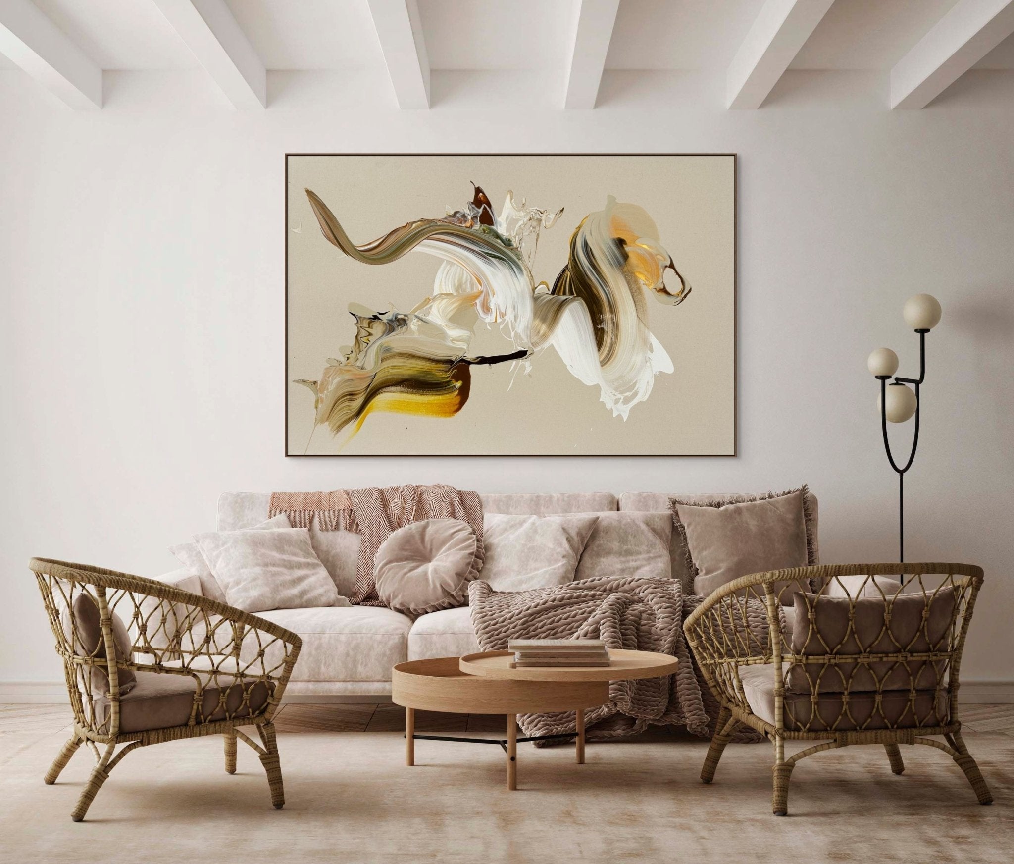 Un caballo noble - Nikolaos Schizas - Abstract Painting - Ideelart