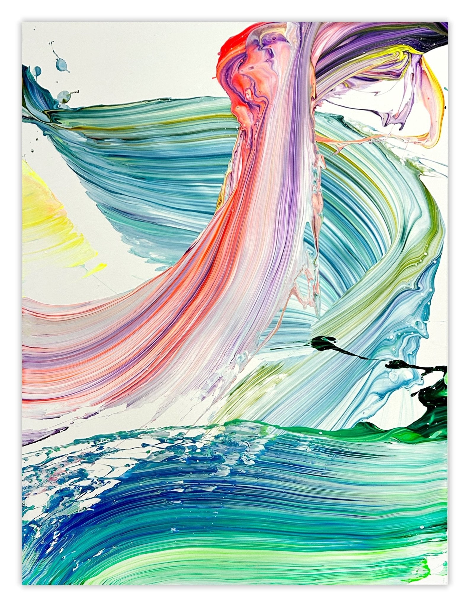 Under a colourful sea - Nikolaos Schizas - Abstract Painting - Ideelart