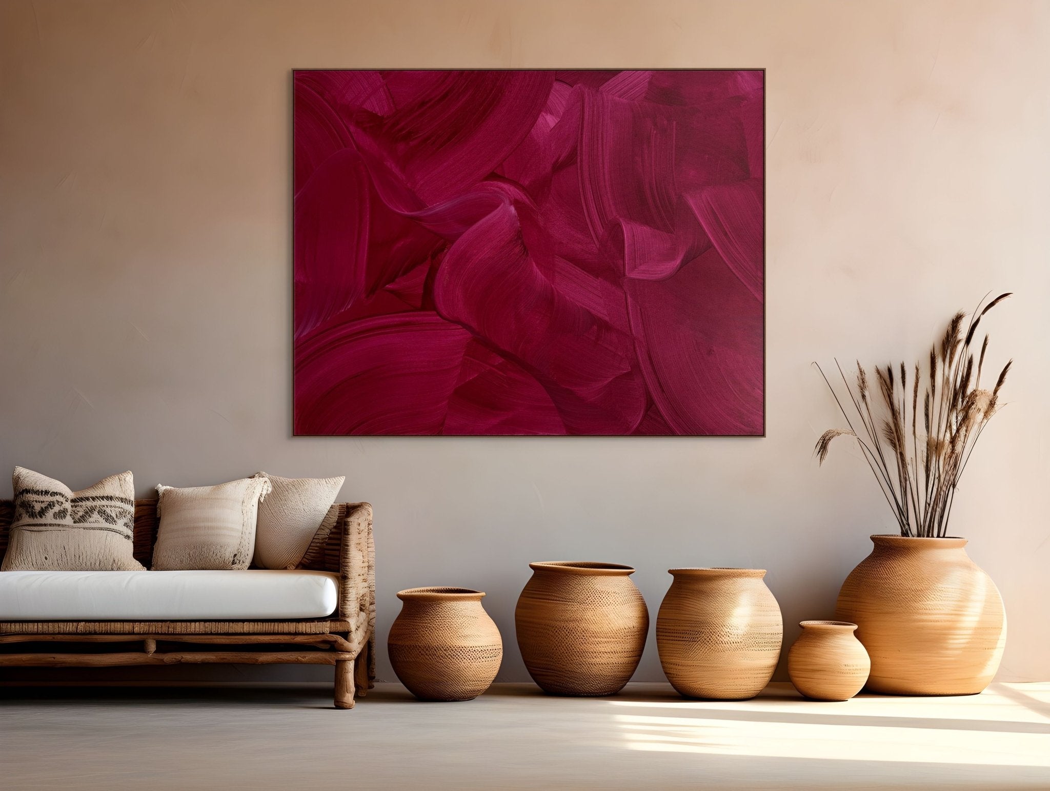 Velvet embrace - Nikolaos Schizas - Abstract Painting - Ideelart
