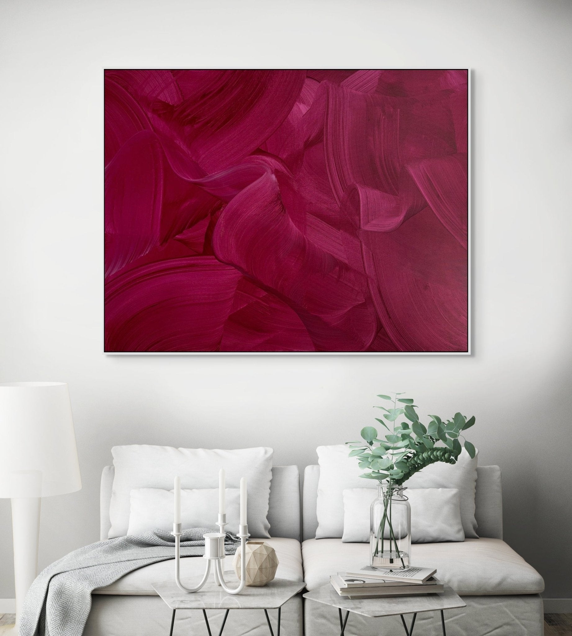 Velvet embrace - Nikolaos Schizas - Abstract Painting - Ideelart