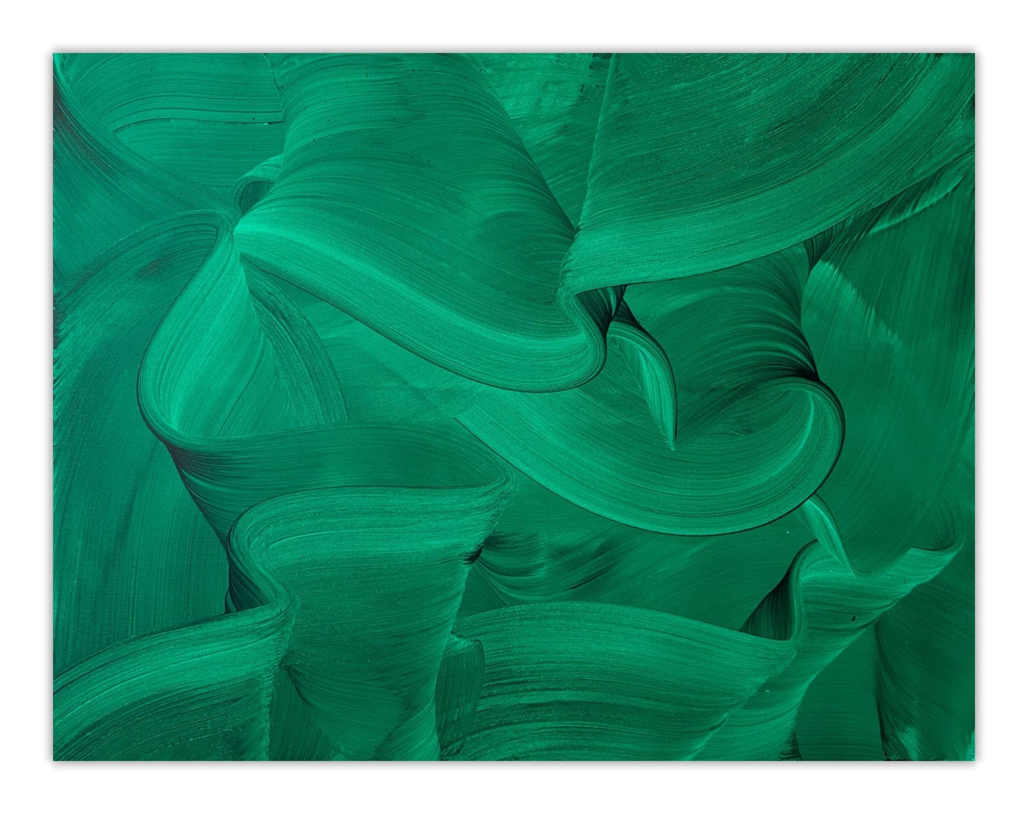 Verdant whispers - Nikolaos Schizas - Abstract Painting - Ideelart