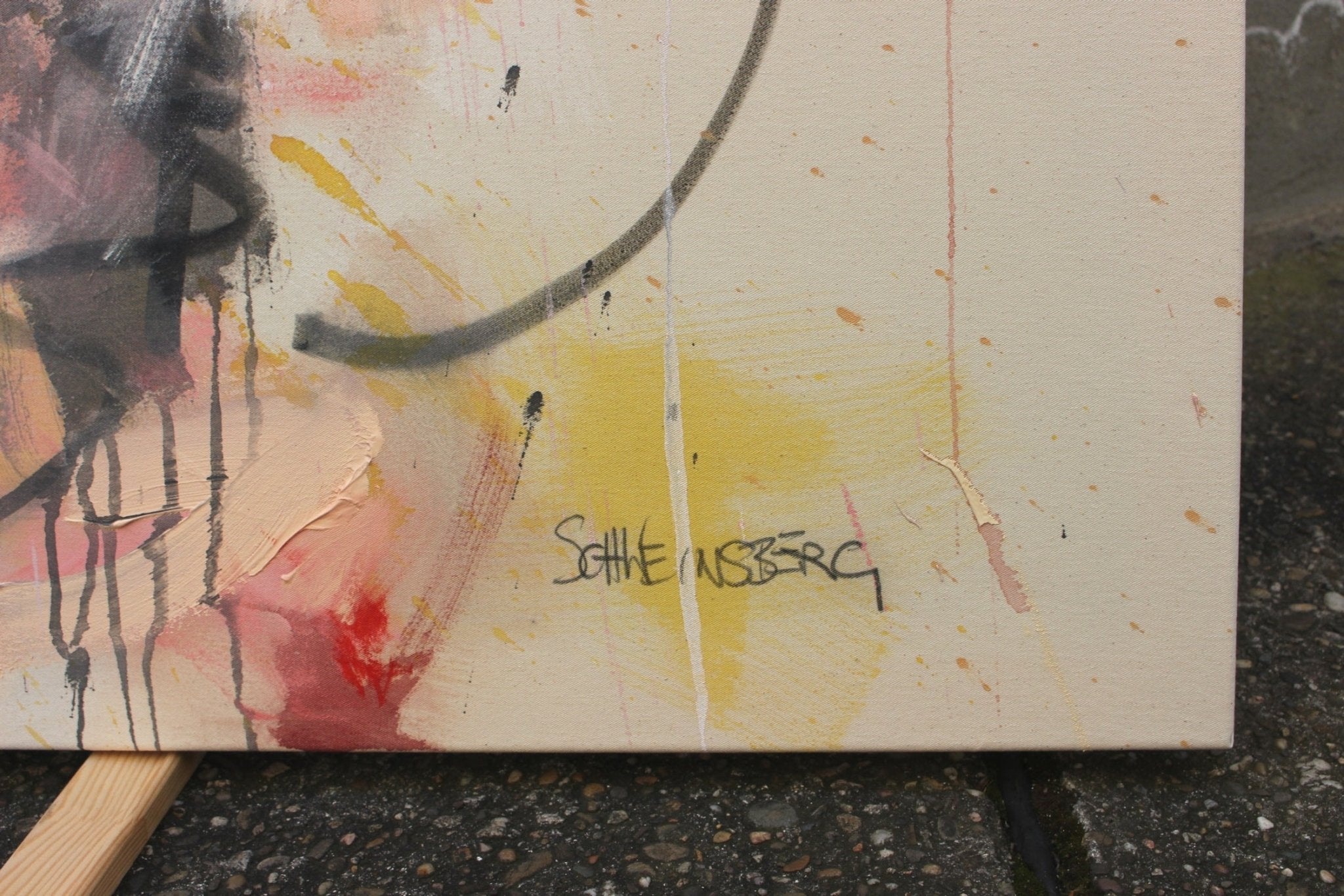 Gestural Whispers - Daniela Schweinsberg - Abstract Painting - Ideelart