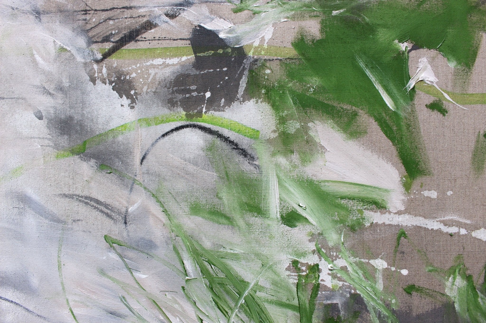 Green Lightness - Daniela Schweinsberg - Abstract Painting - Ideelart