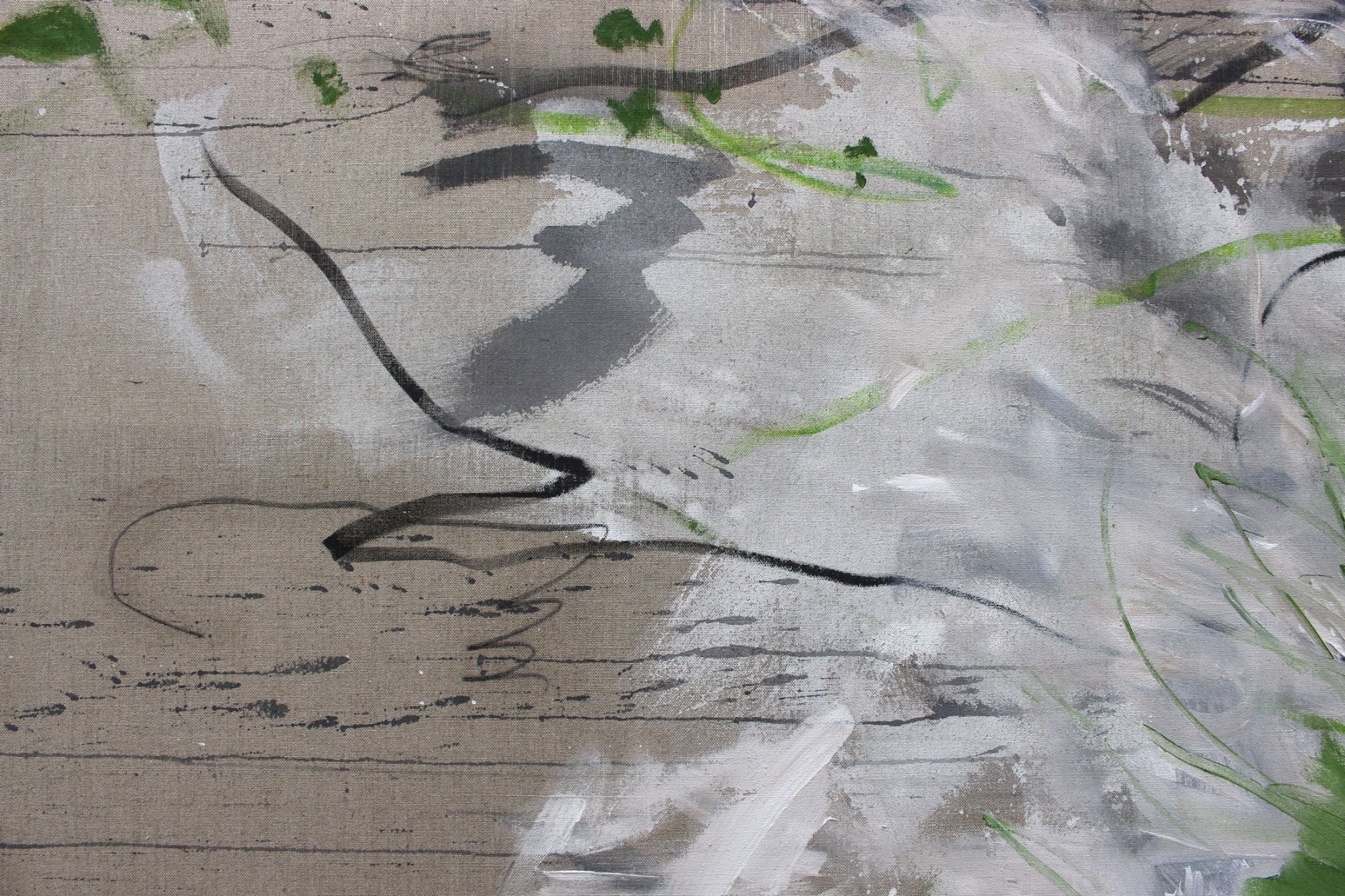 Green Lightness - Daniela Schweinsberg - Abstract Painting - Ideelart