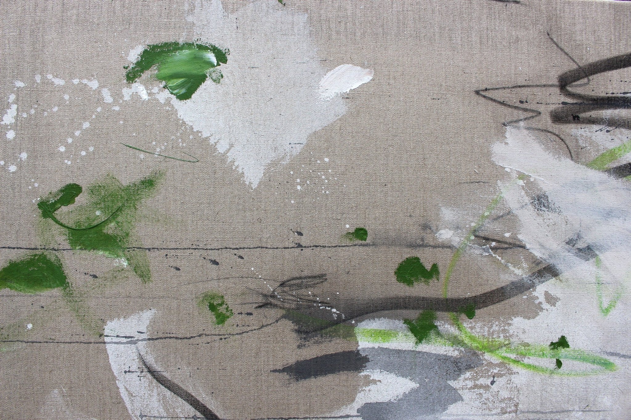 Green Lightness - Daniela Schweinsberg - Abstract Painting - Ideelart