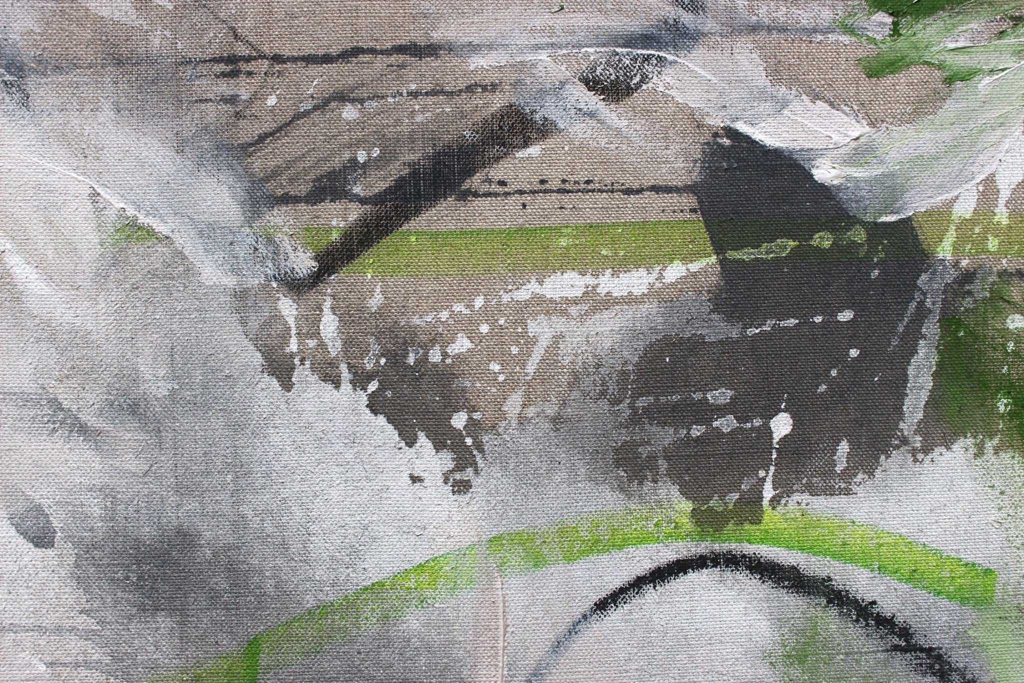 Green Lightness - Daniela Schweinsberg - Abstract Painting - Ideelart