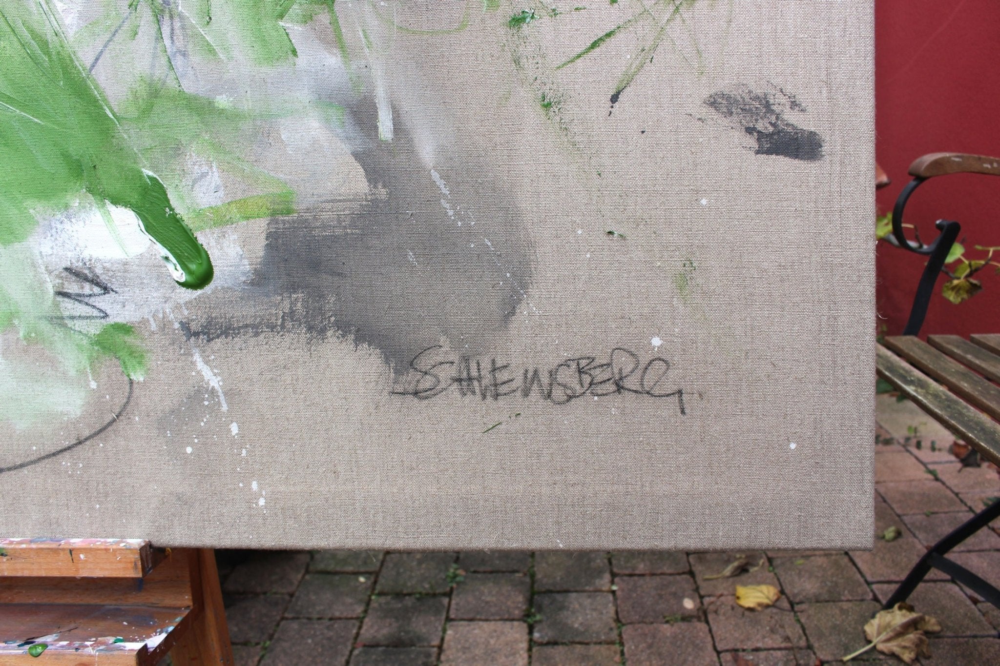 Green Lightness - Daniela Schweinsberg - Abstract Painting - Ideelart