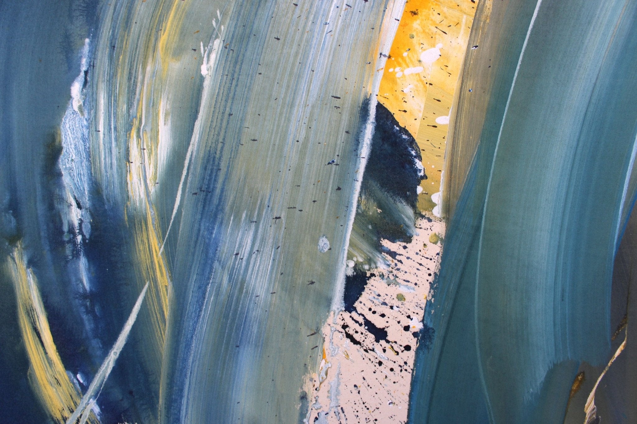 Night Kisses Day - Daniela Schweinsberg - Abstract Painting - Ideelart