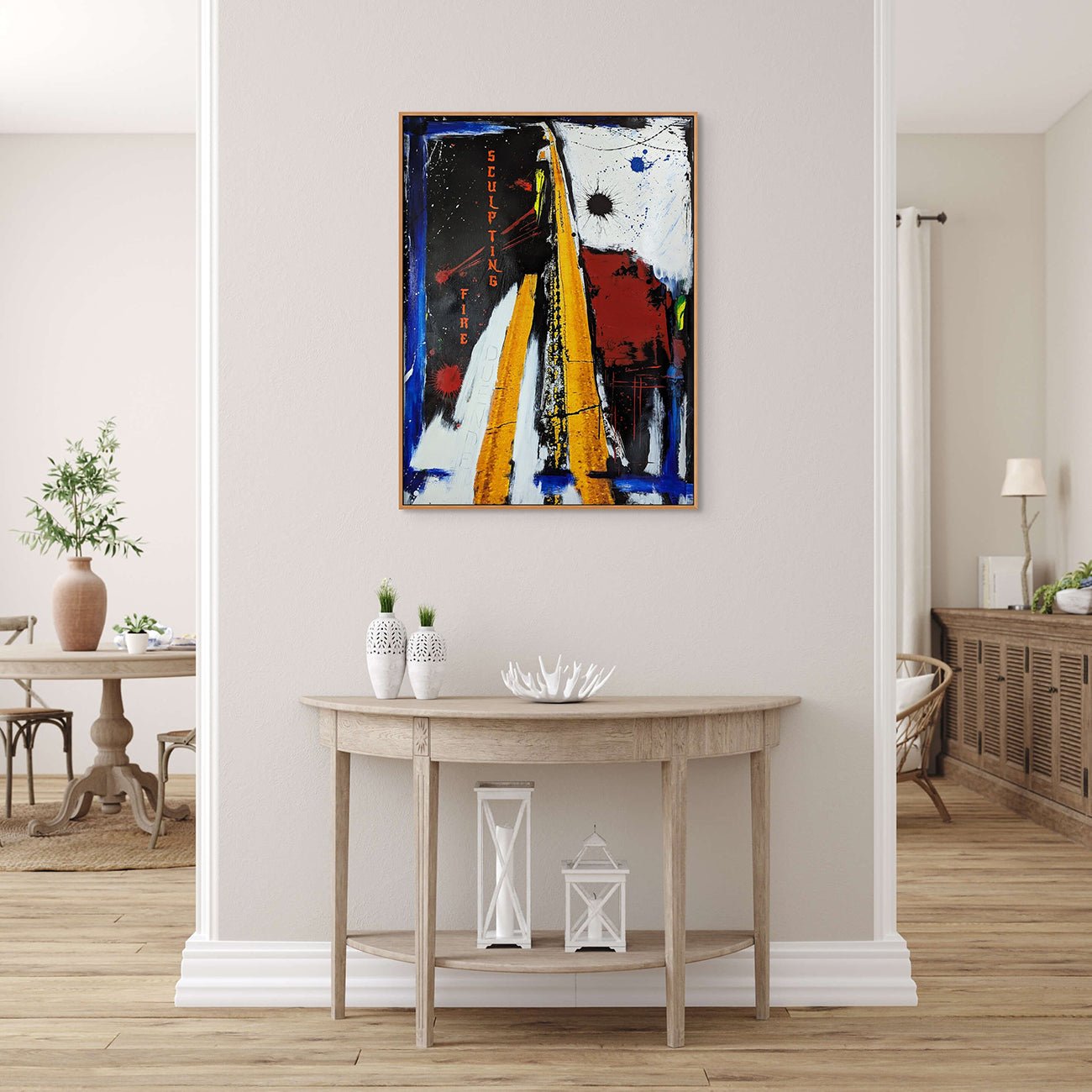 Sculpting Fire, Duende (011) - Jason Engelund - Abstract Painting - Ideelart