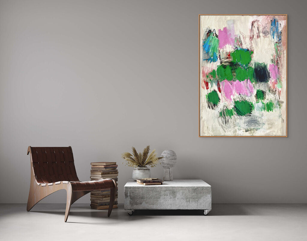 Spring in Alsace (upside down) - Laura Basterra Sanz - Abstract Painting - Ideelart