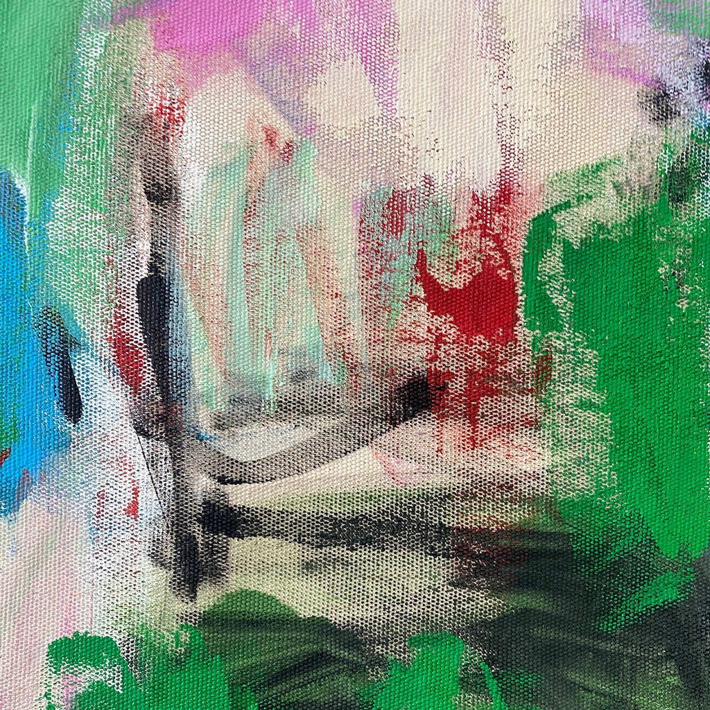 Spring in Alsace (upside down) - Laura Basterra Sanz - Abstract Painting - Ideelart