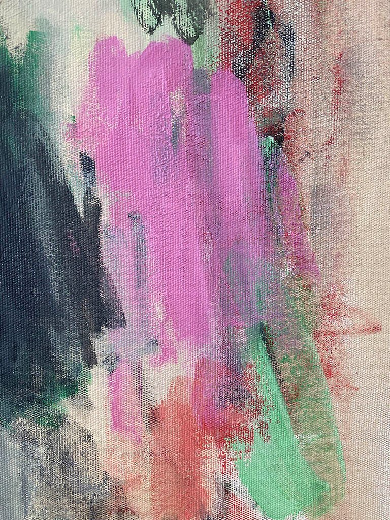 Spring in Alsace (upside down) - Laura Basterra Sanz - Abstract Painting - Ideelart