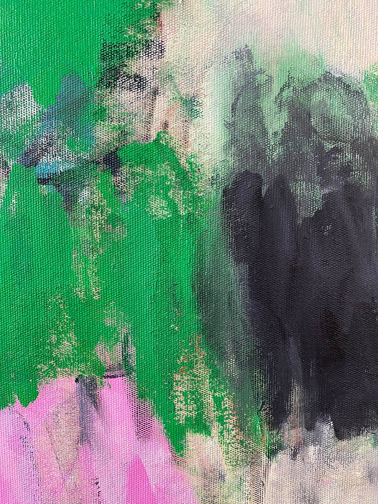 Spring in Alsace (upside down) - Laura Basterra Sanz - Abstract Painting - Ideelart