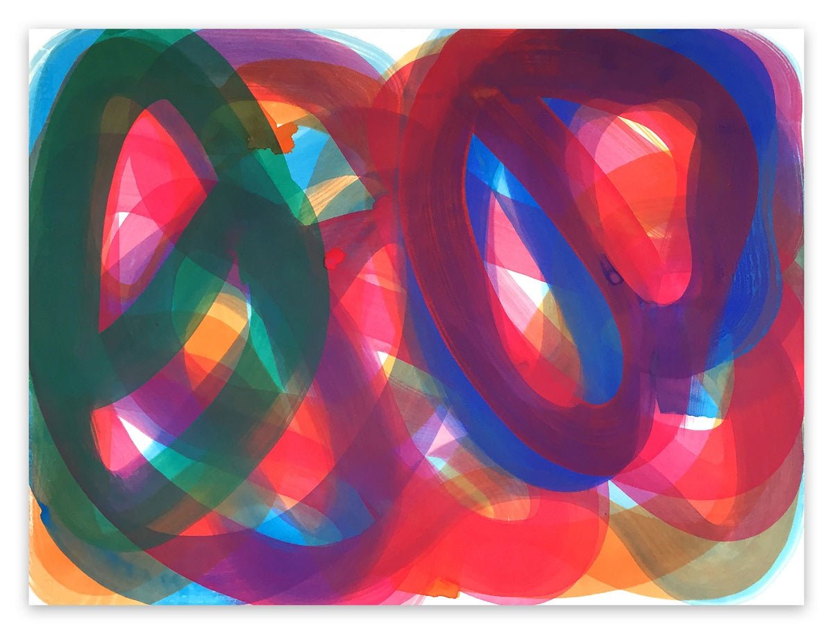 Squirm 2 - Leon Phillips - Abstract Painting - Ideelart