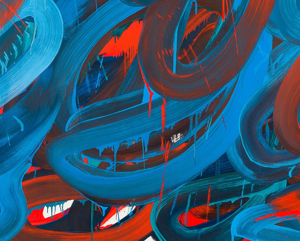 Swirl 3 - Leon Phillips - Abstract Painting - Ideelart