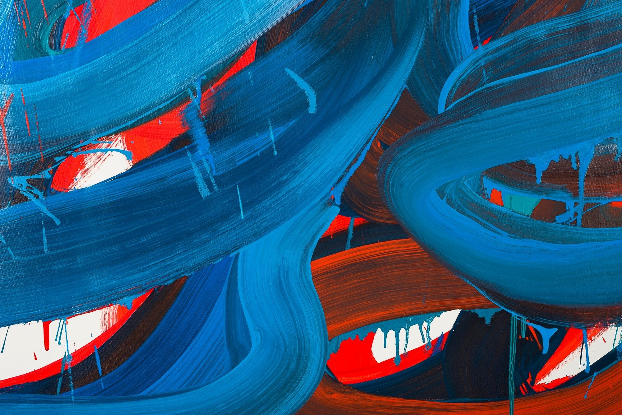 Swirl 3 - Leon Phillips - Abstract Painting - Ideelart