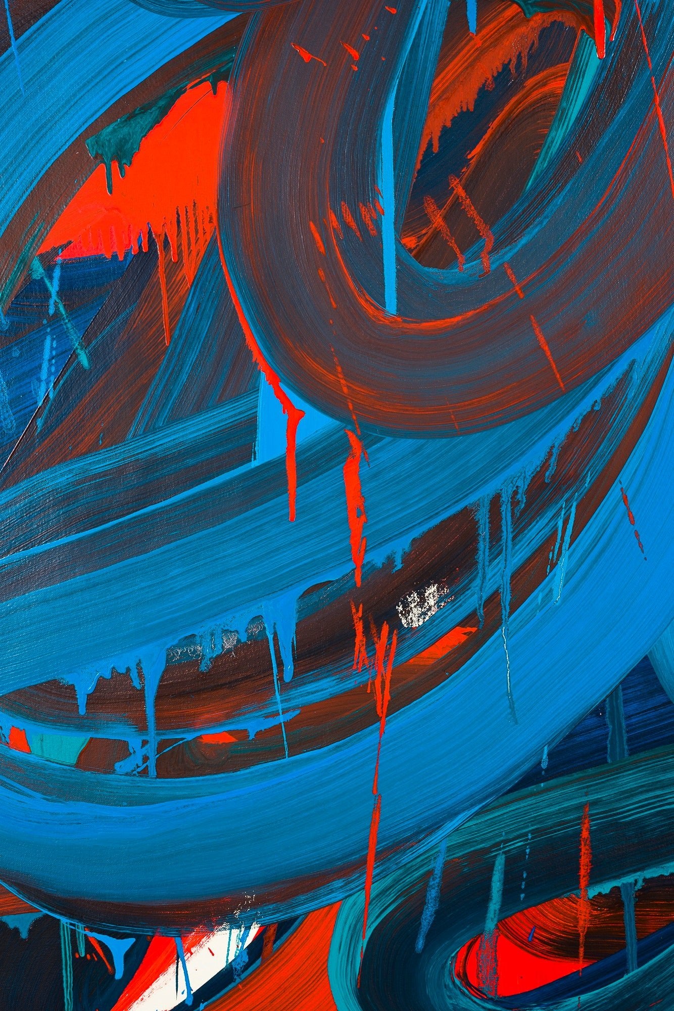 Swirl 3 - Leon Phillips - Abstract Painting - Ideelart