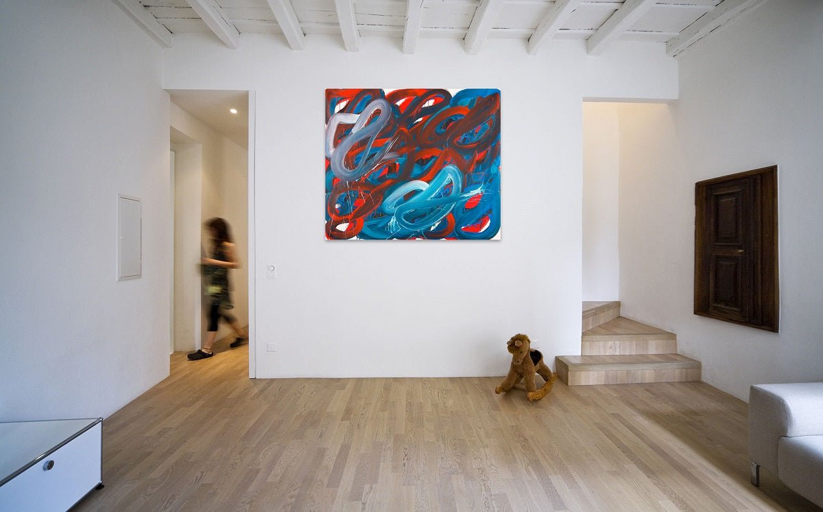 Swirl 5 - Leon Phillips - Abstract Painting - Ideelart