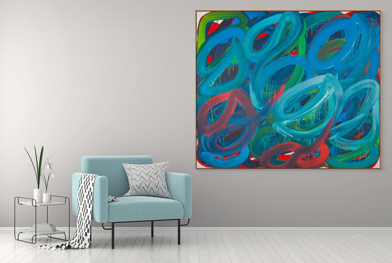 Swirl No.4 - Leon Phillips - Abstract Painting - Ideelart