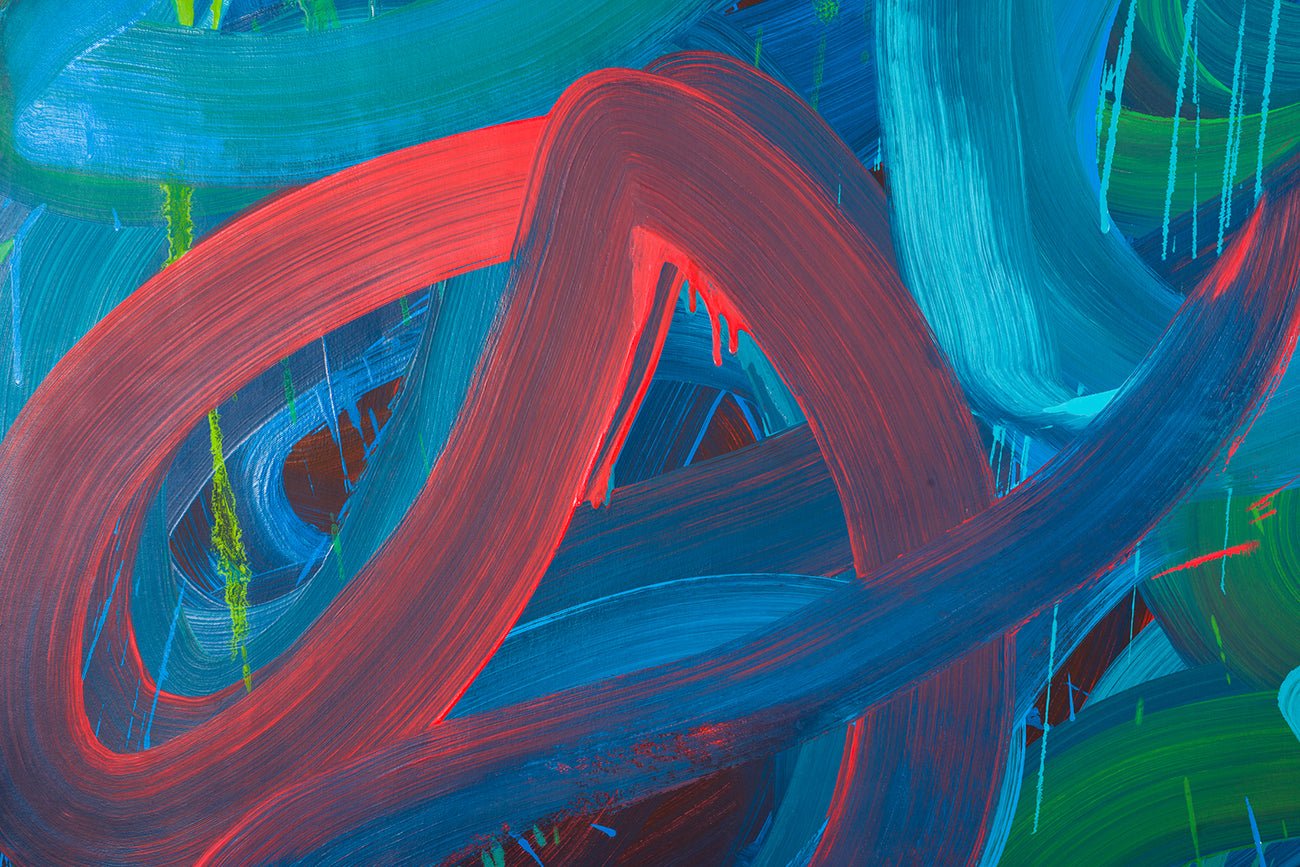 Swirl No.4 - Leon Phillips - Abstract Painting - Ideelart