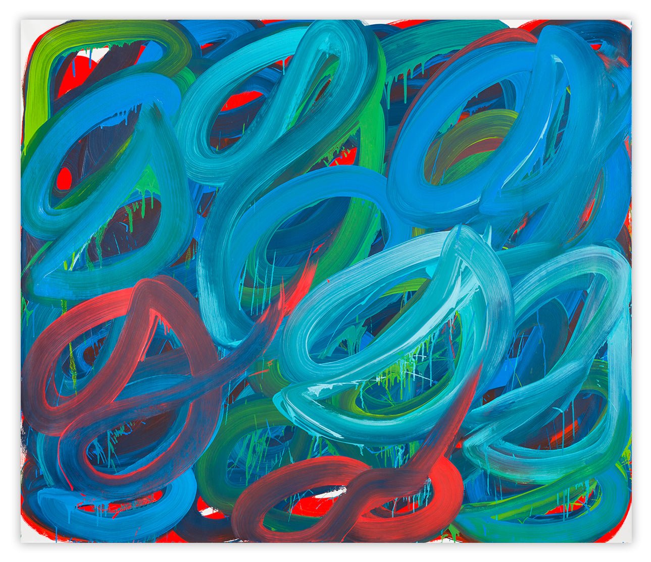 Swirl No.4 - Leon Phillips - Abstract Painting - Ideelart