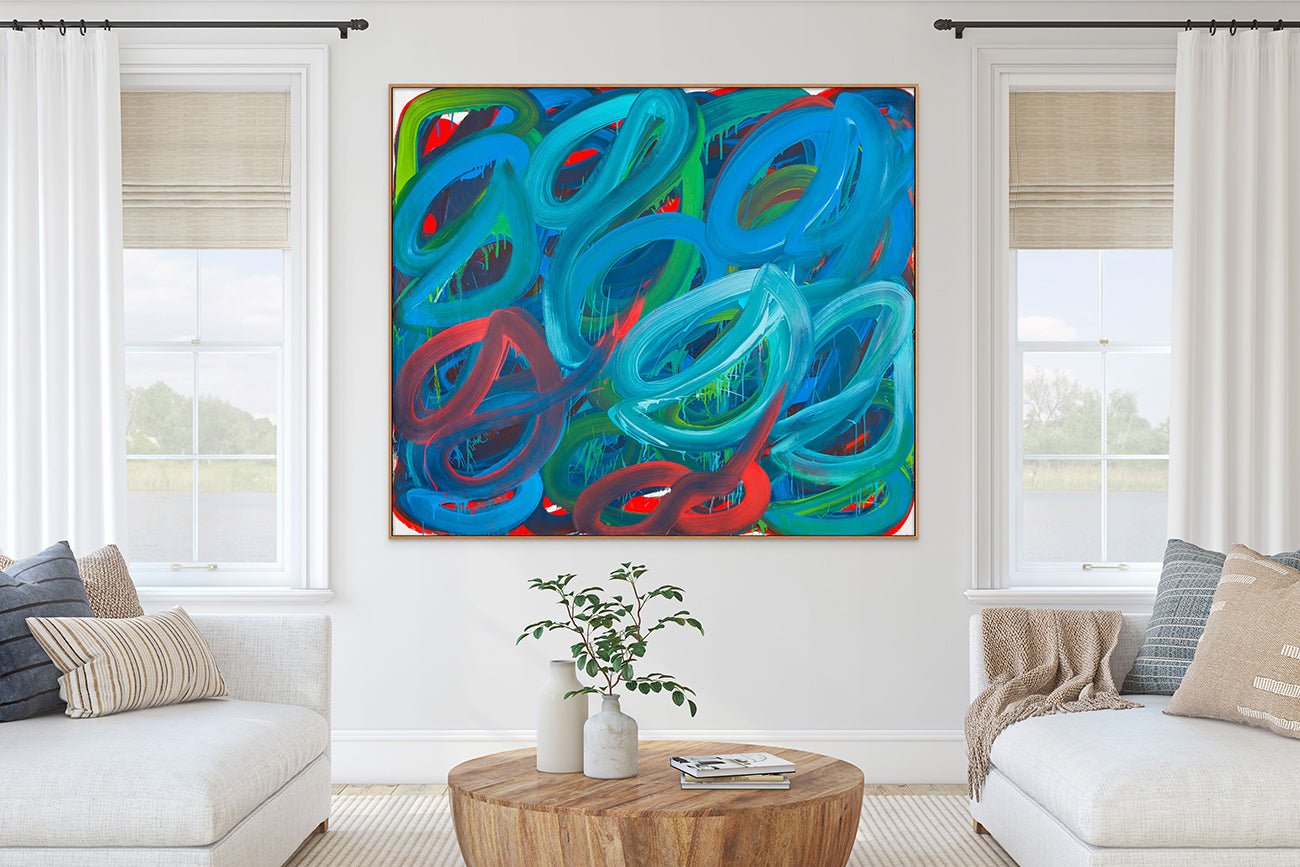 Swirl No.4 - Leon Phillips - Abstract Painting - Ideelart