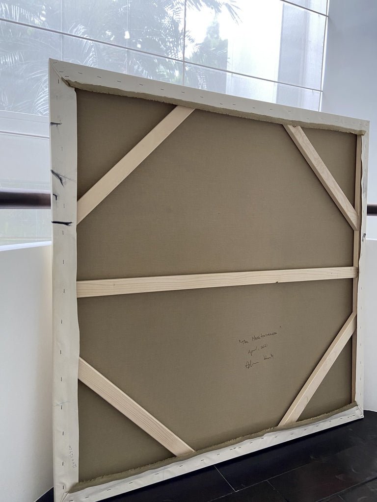 The Mediterranean - Adrienn Krahl - Abstract Painting - Ideelart