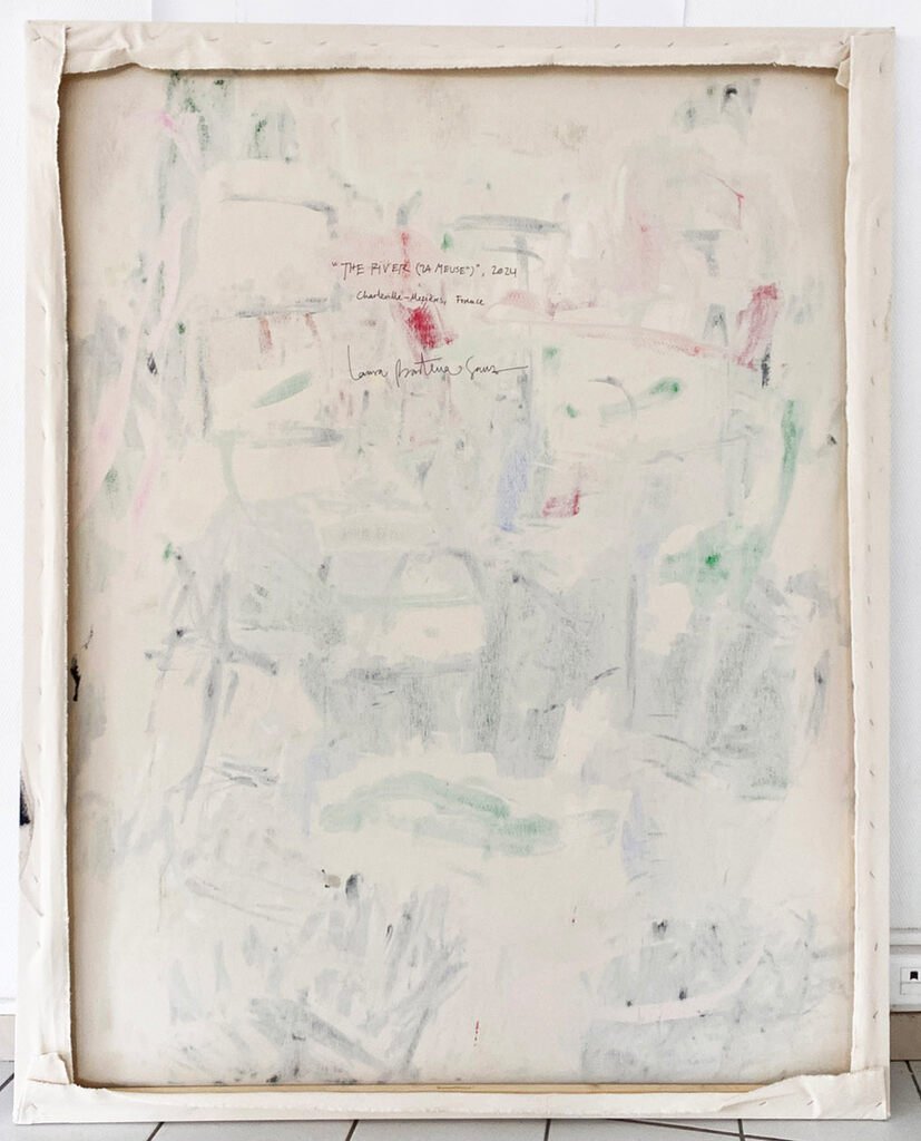 The River (La Meuse) - Laura Basterra Sanz - Abstract Painting - Ideelart