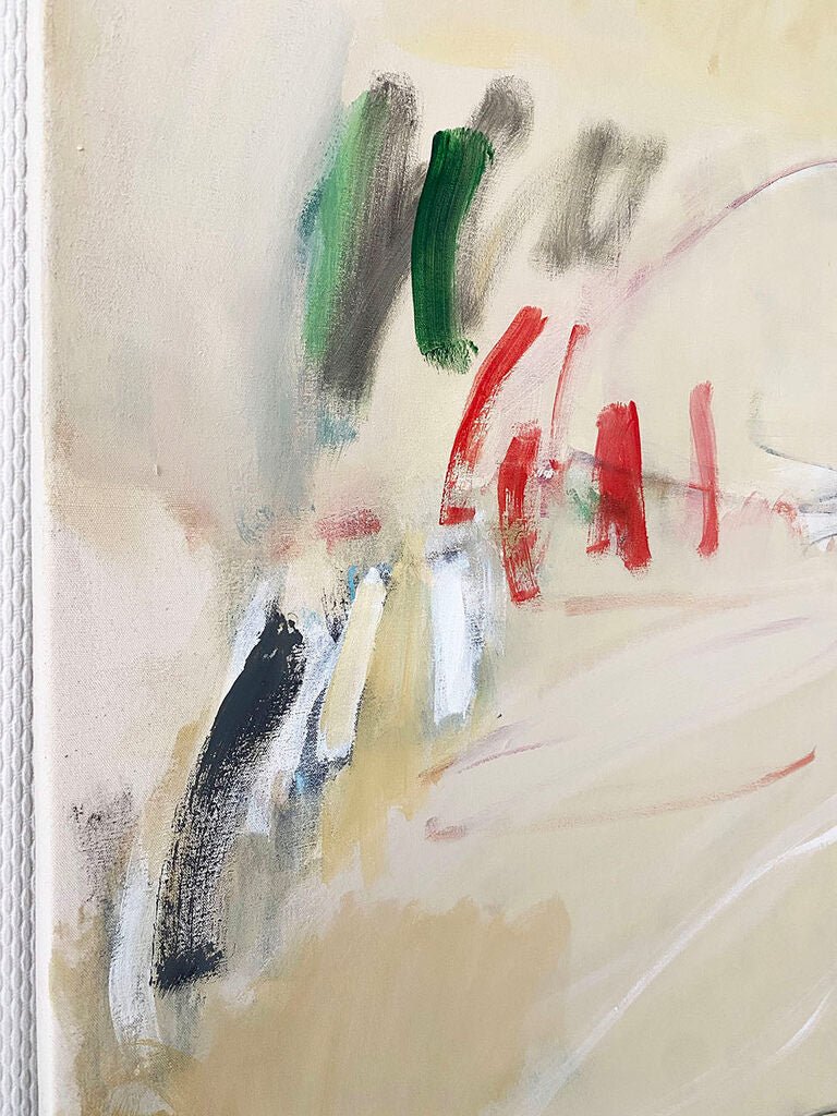 The River (La Meuse) - Laura Basterra Sanz - Abstract Painting - Ideelart