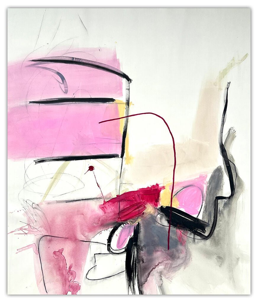 Two Stories - Adrienn Krahl - Abstract Painting - Ideelart