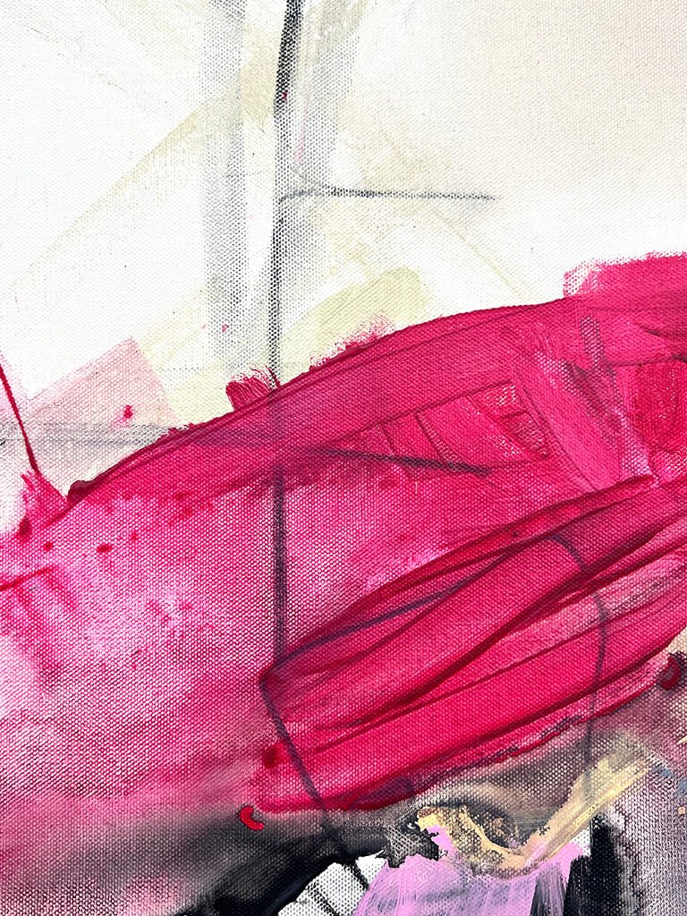 Two Stories - Adrienn Krahl - Abstract Painting - Ideelart